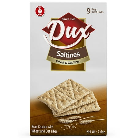 DUX Dob Fib Crackers Box, 9x3 oz
