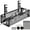 Black, variant on Under Desk Cable Management Tray White, IRmm Cable Management Under Desk No Drill, Cable Tray with Clamp for Desk Wire Management,Desk Cable Management Box for Office, Home - No Damage to Desk