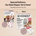 thumbnail image 3 of The Honest Company Clean Conscious Diapers for Sensitive Skin, Up to 100% Leakproof , Hypoallergenic, Fragrance Free, Gender Neutral, Club Box, Size 4 (22-37 lbs), 54 Count (Prints May Vary), 3 of 10