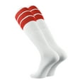 thumbnail image 2 of TCK Retro 3 Stripe Tube Socks (Red, Small), 2 of 2