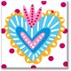 thumbnail image 1 of Cuadro Canva Listo Para Colgar Tipo Galería Corazón De Colores 40X40 cm, 1 of 4