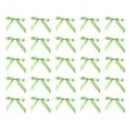 thumbnail image 1 of Unique Bargains 50Pcs Mini Ribbon Bow 3.5' Twist Tie Mini Fabric Satin Ribbon Flower Bows Craft DIY Sewing Bows Light Green, 1 of 5