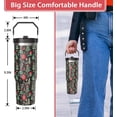 thumbnail image 2 of Christmas Gifts 30oz Tumbler Gifts for Women Men, Green Xmas Tree Stainless Steel Insulated Cup, Top Handle and Flip Straw Water Bottle Mug Holiday Gift Ideal, 2 of 6