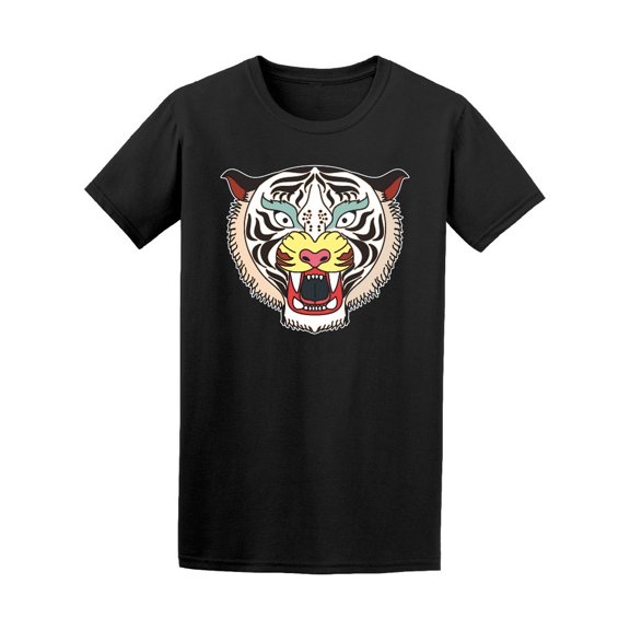 Tiger Face Tattoo Style Tee Men's -Image by Shutterstock