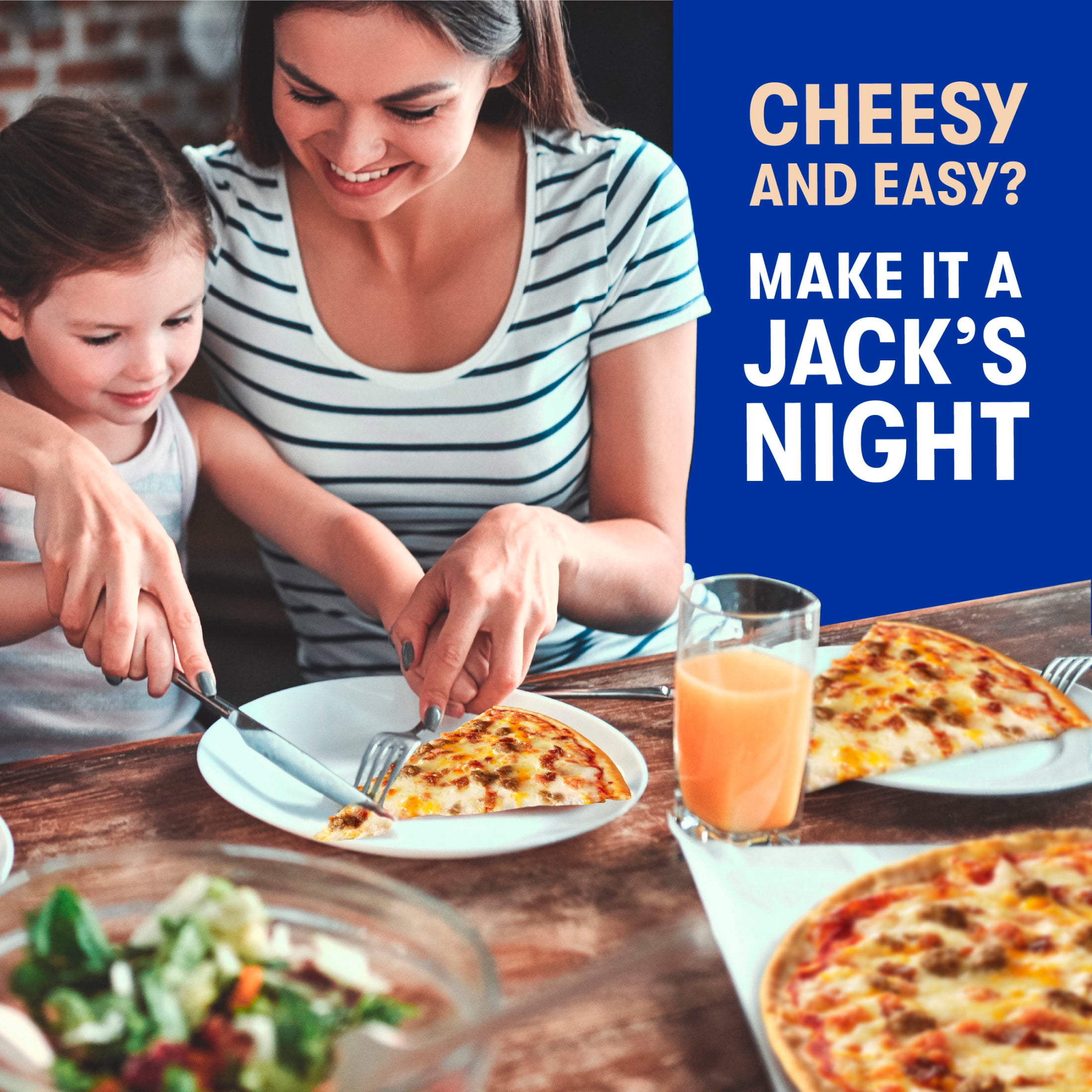 Jack's Bacon Cheeseburger, Original Thin Crust Pizza, 15 oz (Frozen)