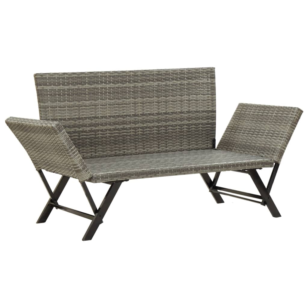 Kepooman 69.3" Sun Bed, 2-in-1 Convertible Day Bed for Patio, Outdoor Garden Bench with Cushions Kepooman 69.3" Sun Bed, 2-in-1 Convertible Day Bed for Patio, Outdoor Garden Bench with Cushions