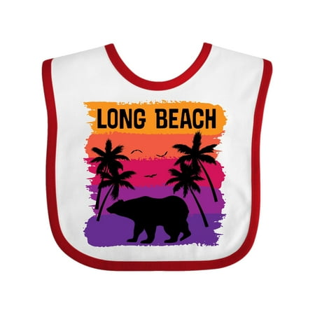 Long Beach California Travel Gift Baby Bib