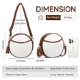 thumbnail image 2 of GAEKEAO Crossbody Bags for Women Vegan Leather Circle Cross Body Shoulder Purses with Adjustable Straps, 2 of 6