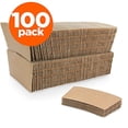 thumbnail image 3 of FMP Brands [100 Pack] Kraft Coffee Cup Sleeves Disposable for Hot Drinks, Durable Corrugated Cardboard Cup Sleeves for 12-24 oz Cups, Beverage Insulator and Hand Protection for Hot & Cold Drinks, 3 of 6