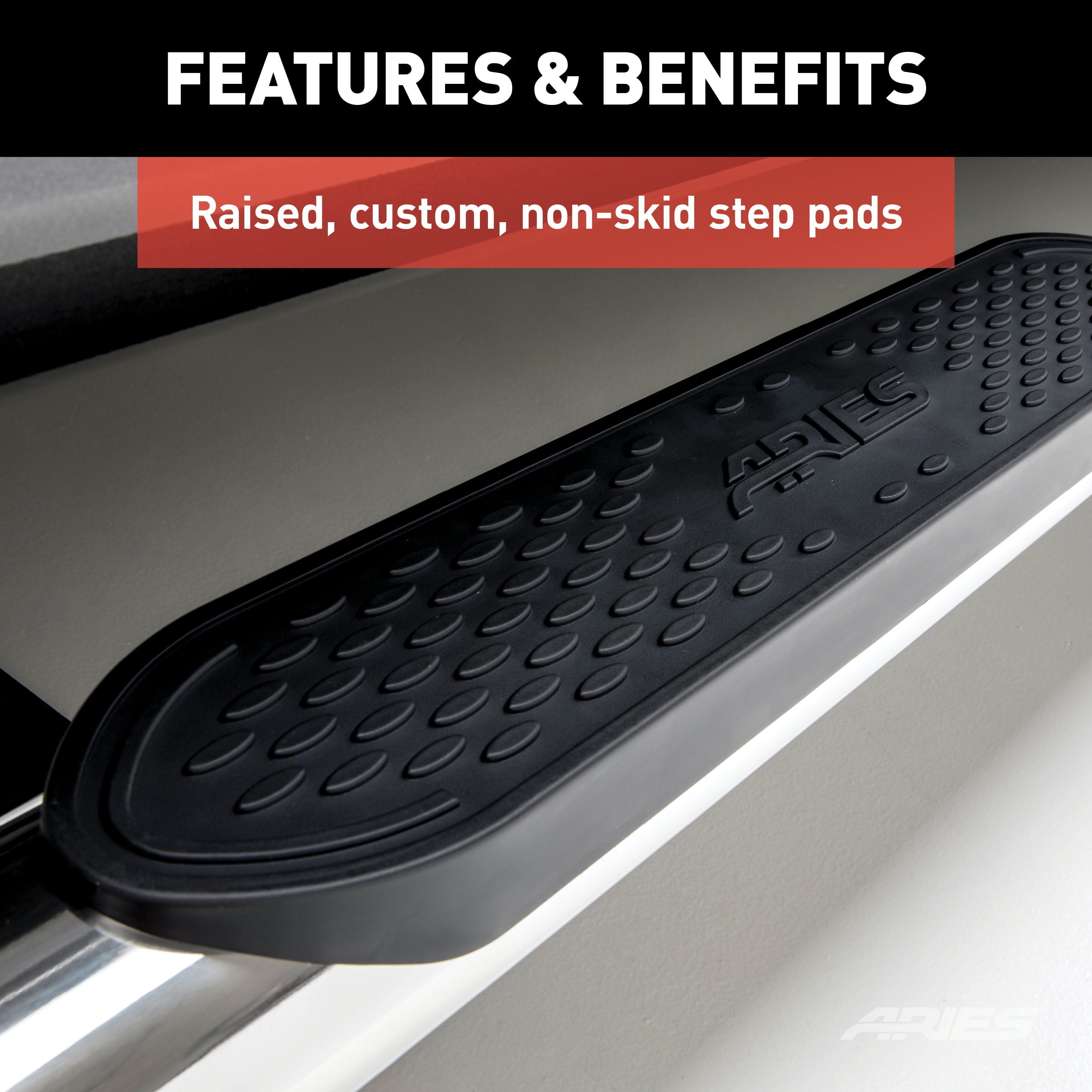 ARIES S225040-2 4-Inch Oval Polished Stainless Steel Nerf Bars, Select Dodge, Ram 1500 Fits select: 2019 RAM 1500 CLASSIC TRADESMAN, 2015-2017 RAM 1500 SLT