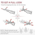 thumbnail image 3 of Topcobe 7.5ft Unlit Artificial Black Xmas Tree, Holiday Decor, 1346 Branch Tips, Auto Open, Steel Base, Christmas Tree for Indoor Decoration, 3 of 8