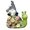 A, variant on Solar Powered Gnome Statue with Mushrooms, Resin Dwarf Figurine LED Light for Garden, Patio, Yard Night Decoration