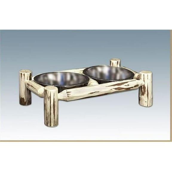 Small Pet Feeder - Clear Lacquer