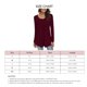 thumbnail image 2 of Top De Mujer, Blusa De Manga Larga Con Volantes De Color Puro De Poliéster Elástico Para Mujer, Cuello Redondo Para El Trabajo ANGGREK No, 2 of 5