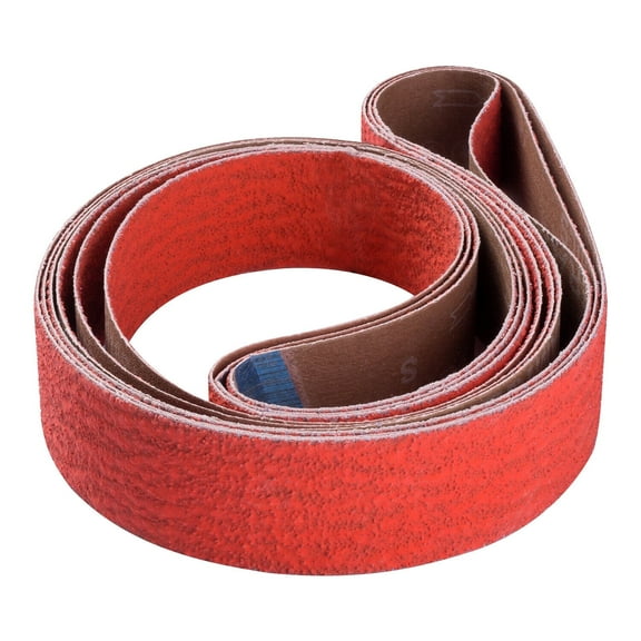 S SATC 2x72 inch Sanding Belts Ceramic 36 Grit 6-Pack Knife Metal Grinder Grinding Belt