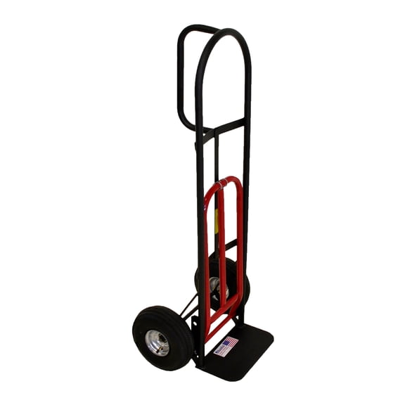 Milwaukee D-Handle Truck, Nose Plate Extension, 800 lb Load Capacity, 10 in. Pneumatic Tires