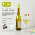 thumbnail image 2 of True Pineapple Wine Glass Charms, 1 Bottle Stopper and 6 Drink Markers Set, 2 of 5