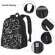 thumbnail image 3 of Disketp Snake Mochila Estampada de Gran Capacidad con Lonchera y Estuche, Set de 3 Piezas para Estudiantes, 3 of 7