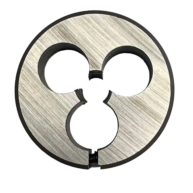 Drill America DWT Series Qualtech High-Speed Steel Round Adjustable Threading Die, 13/16" Diameter, 3-56 Size (Pack