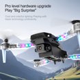 E99pro Drone With Camera & LED Light, HD Dual Camera FPV WiFi, Foldable