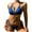 Blue, variant on BeAi Womens Swimsuits Tummy Control 2 Piece Bathing Suit for Women One Piece Sexy Cute Swimwear with Skirt Casual Beachwear Outfits for Women Plus Size Color Block Print Previous Orders