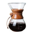 thumbnail image 1 of Amdohai Pour Over Coffee Maker 20oz Paperless Glass Carafe with Stainless Steel Filter Reusable Glass Coffee Pot Manual Coffee Dripper Brewer Hand Drip with Wood Sleeve, 1 of 7