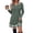 09#Green, variant on Fall Sweater Dress for Women Long Sleeve Plaid Patchwork Crew Neck Mini Dress Warm Fall Winter Casual Party Wear Home Loungewear Purple L