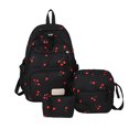 thumbnail image 2 of School Backpack Set for Girls Cute Strawberry Printed Multi Pockets Casual Daypack with Crossbody Bags and Pencil Case, 2 of 4
