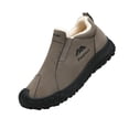 thumbnail image 2 of Willtoo Mens Snow Shoes Winter Fleece Lined Slip On Anti-Slip Walking Shoes Rugged Sole Thermal Ankle Boots Soft Faux Fur Lined Outdoor Casual Sneakers, 2 of 5