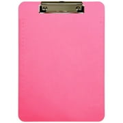JAM Paper Plastic Clip Board, Pink Clipboard, 1/Pack, 9 x 12.5