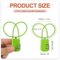thumbnail image 2 of Uxcell Luggage Travel Lock, Digit Cable Combination Lock Width Body with Long Cable Green 12", 2 of 7