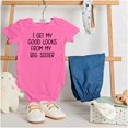 thumbnail image 3 of Funny Good Looks From Big Sister Bodysuit Jumper Girls Infant Baby Brisco Brands 18M, 3 of 6