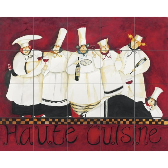 Tile Mural Kitchen Backsplash - Haute Cuisine - by Jennifer Garant
