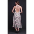 thumbnail image 3 of Bimba Robe de Plage Dos Nu Imprimée à Fleurs pour Femmes, Col Halter, Petite Taille, 3 of 6