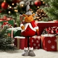 thumbnail image 3 of Extendable Reindeer Doll Christmas Decor Stretchable Santa's Deer Toy For Window Display Mantel Tree Decorations Festive Interactive Party Props For Home, 3 of 5