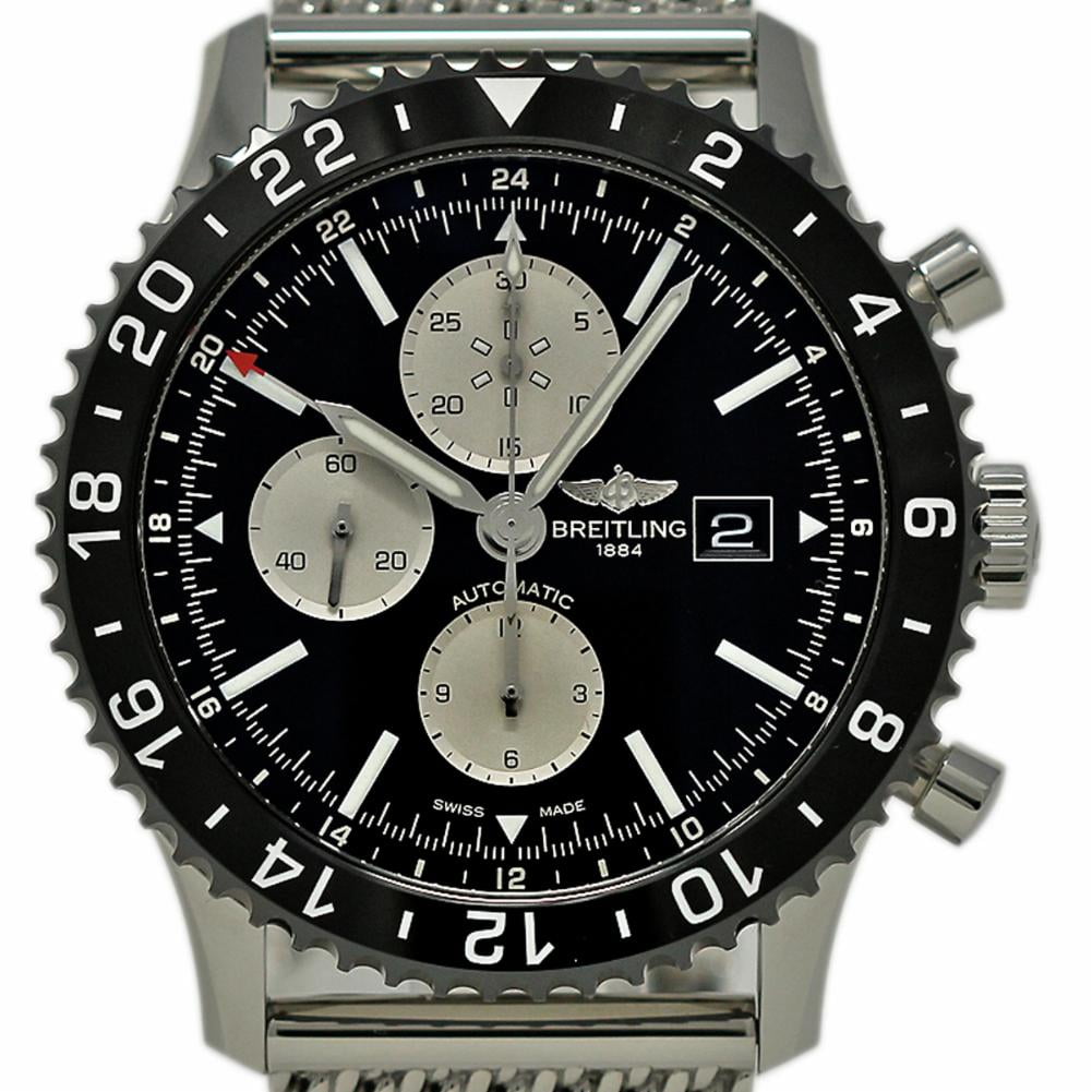 Pre-Owned Breitling Chronoliner Y24310 Steel Watch (Certified Authentic \u0026  Warranty) - Walmart.com