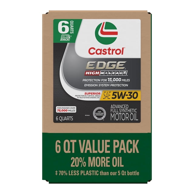 Aceite de motor Castrol EDGE High Mileage 5W-30 5,7 L
