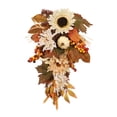 thumbnail image 4 of Swag de de otoño, botín de pared artificial con hojas de arce de calabaza, decoración del hogar, puerta principal para chimeneas de Halloween,, 4 of 8