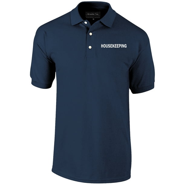 Qraphic Tee Housekeeping Polo Shirt, Staff Shirt, Employee Polo Shirt