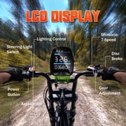 TST Electric Bike for Adults, 750W Motor, 20x4 Fat Tire E Bicycle, E Mountain Bike, Dual 48V/15AH SGS Certified, App Control