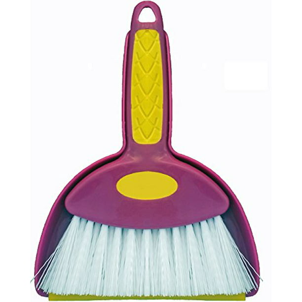 Mini Hand Whisk Broom and Snapon Dustpan Set Available in Various Package Quantities (1, Small