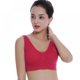 thumbnail image 1 of Sujetador deportivo sin aros de color liso con almohadillas para mujer, tallas grandes 2XL, 3XL y 4XL (talla EE. UU.), 1 of 4