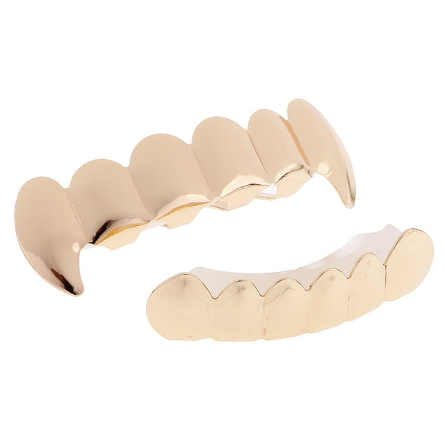 Hip-Hop Tapas bucales chapadas en oro de 18 quilates Parrillas de personalizadas Juego de parrillas superiores e inferiores Zulema rejillas de dientes de oro