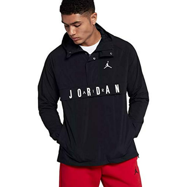 Nike Air Jordan Wings Anorak Pullover Wind Jacket Size 2XL Black ...