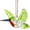 D, variant on Blown Glass Hummingbird Hanging Ornaments Decorative Glass Humming Bird Decor for Home Party Tree