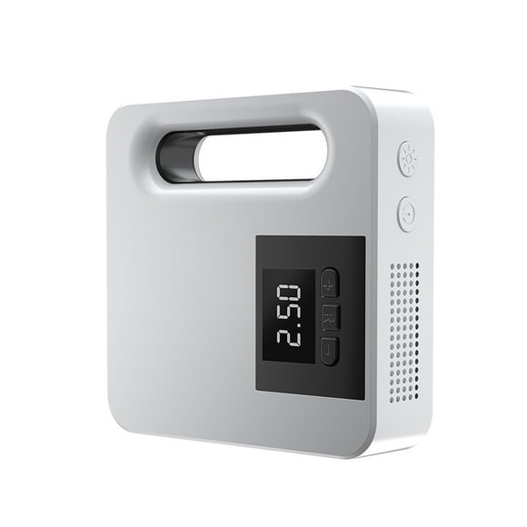 12V Tire Inflator Air Compressor Pump Digital Display Portable LED Light Tire Pump for Car White Digital Display