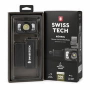 Swiss Tech Rechargeable LED Headlamp, IP54 Weatherproof, Drop Resistant, Motion Activated, 700 Lumen