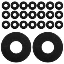 SOPOTUTU 25pcs Black Rubber Pad Washers for Household Appliances Fastening Anti- Sealing Gaskets