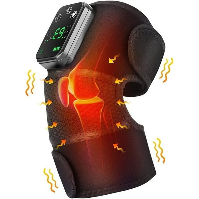 Knee Heating Pad for Knee Pain Relief, Cordless Rechargeable Heating Knee Warmers Wrap for Knee Relaxing