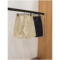 thumbnail image 4 of Pantalones cortos capri elásticos informales con cordón de verano para hombre, 4 of 5